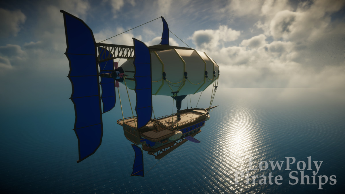 Low Poly Pirate Ships (Mobile Optimized) – By Yorakeys