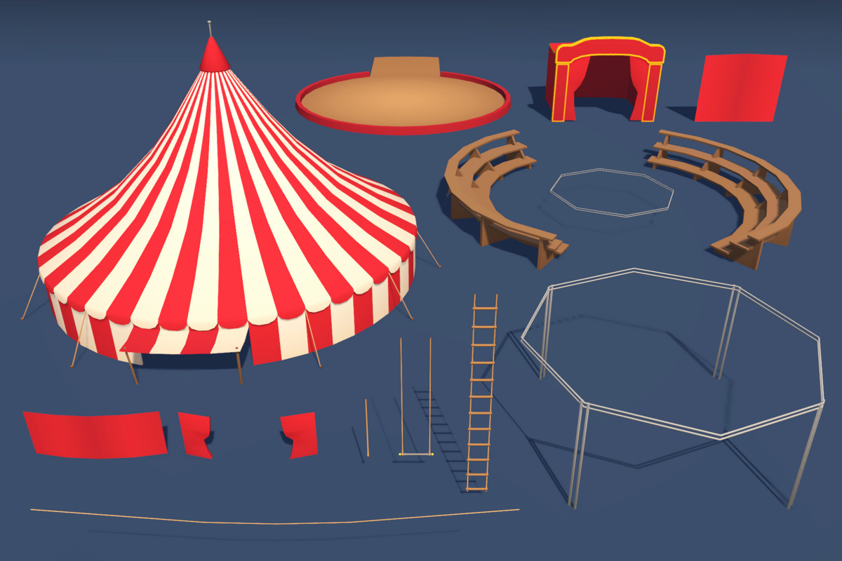 Low Poly Circus & Carnival Pack