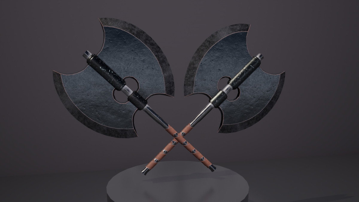 Realistic War Axe Bundle - 4K PBR Weapons