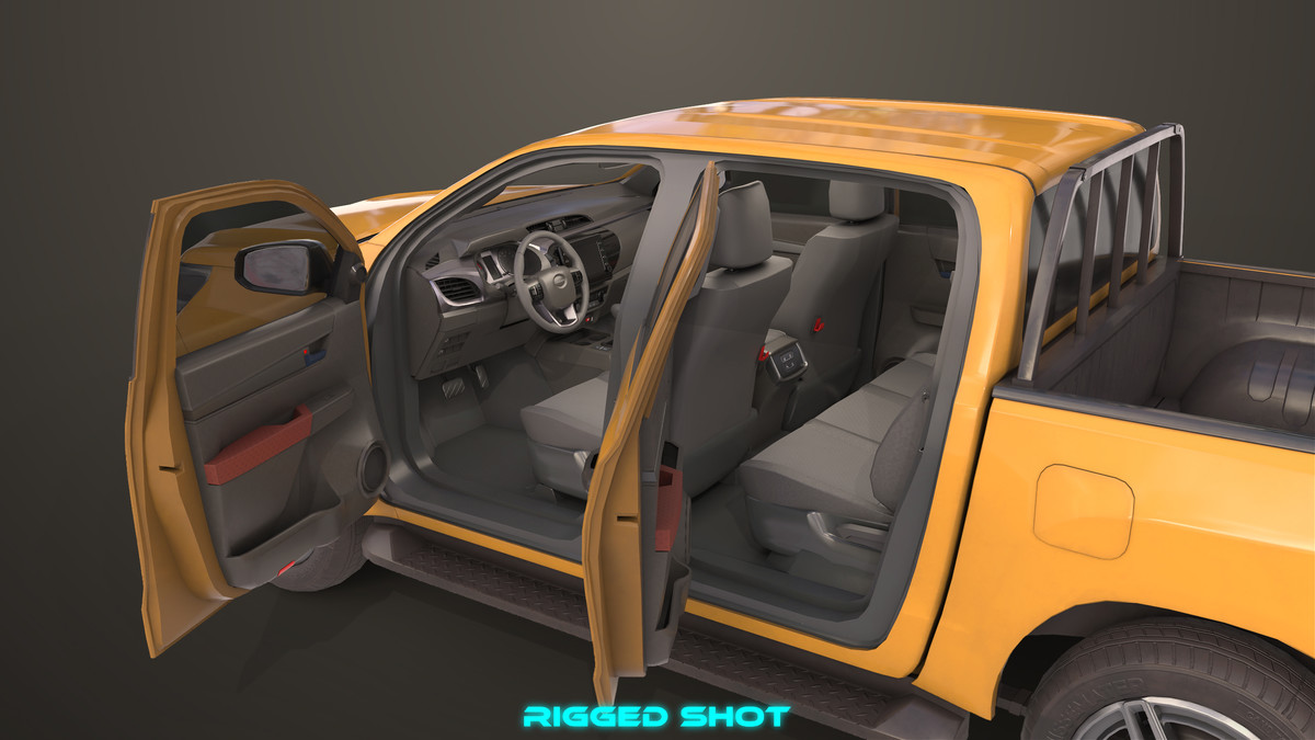 Pickup Truck 04 Brown URP HDRP Textures