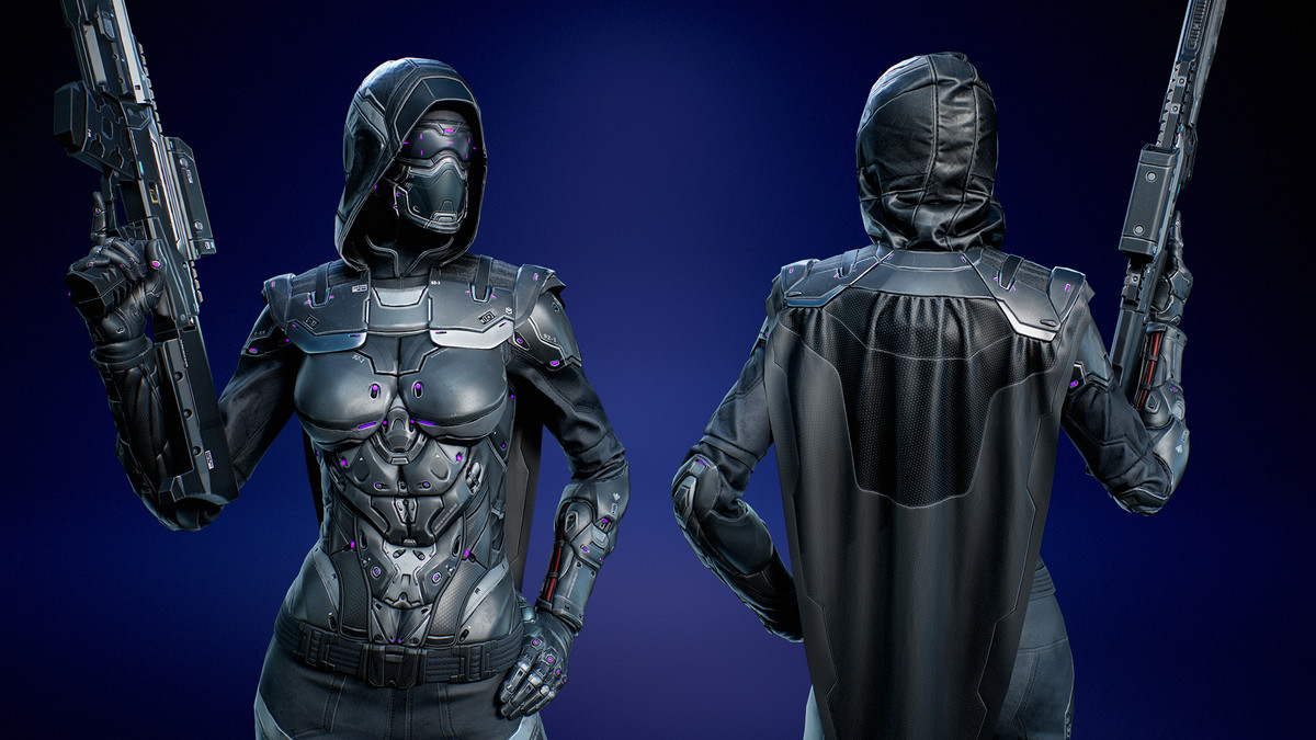 Cyberpunk Sniper - Female