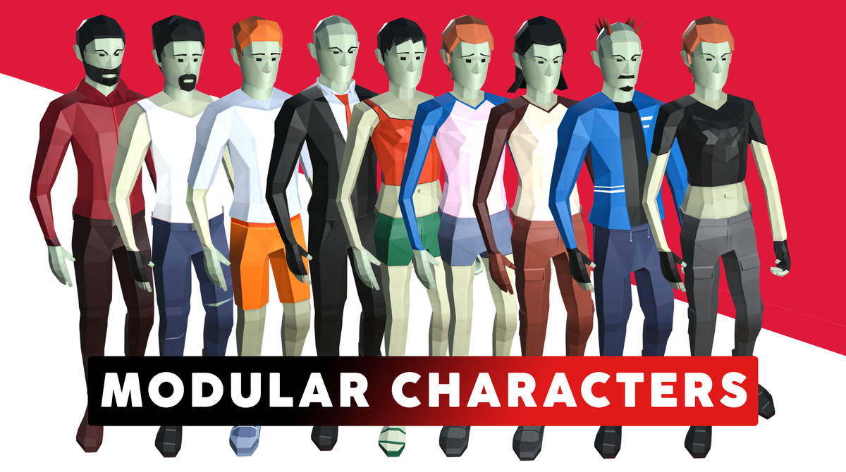 Low Poly Modular Character Pack