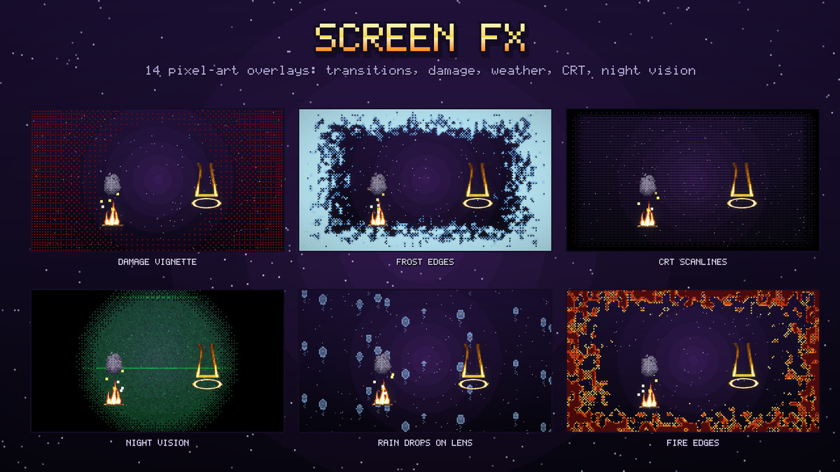 Pixel VFX Mega Pack — 1000 Pixel Art Effects