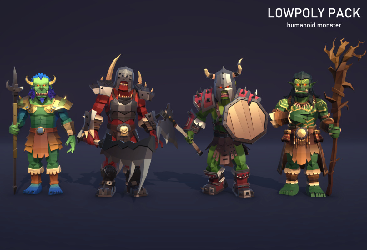LowpolyPack_Humanoid monster
