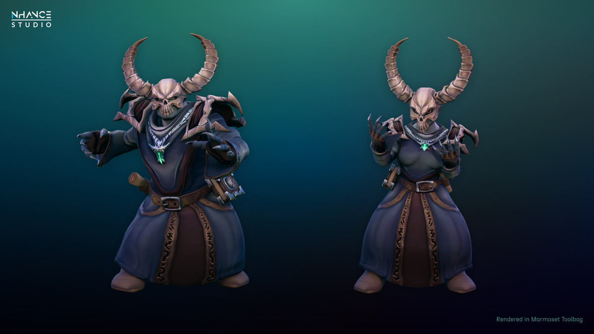 Stylized Fantasy Necromancer Outfit