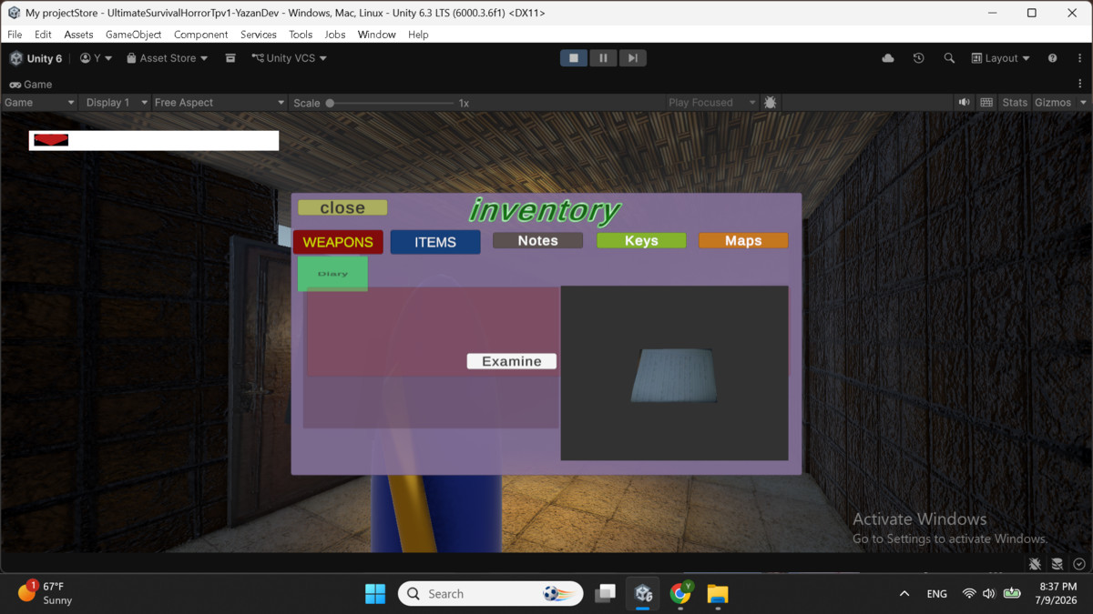 Ultimate Survival Horror Cinematic Third-Person Template