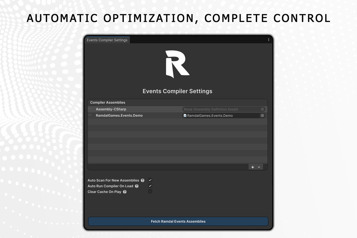Ramdal Events | Invoke Any Method with GC-Free Serialized Events for Unity