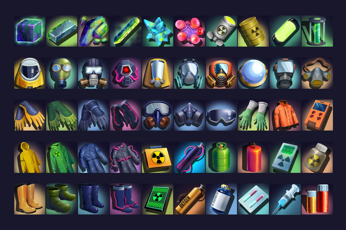 2700 Cyberpunk RPG Icons Pack
