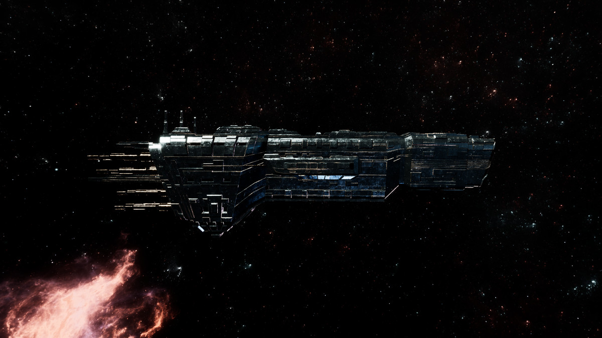 Sci-Fi Heavy Industrial Starship