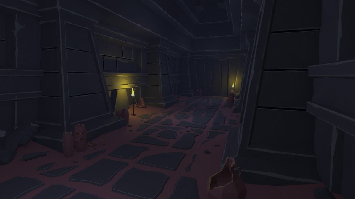 Low Poly Style Desert Dungeon