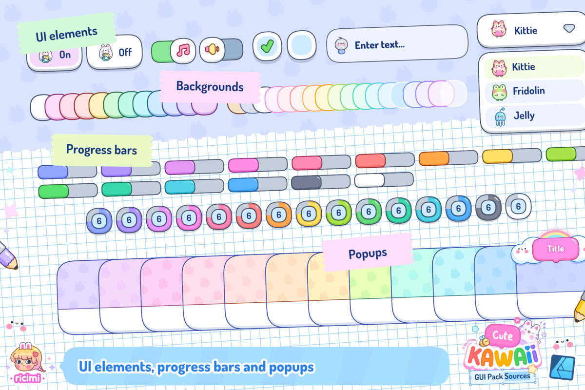 Cute Kawaii GUI Pack Sources