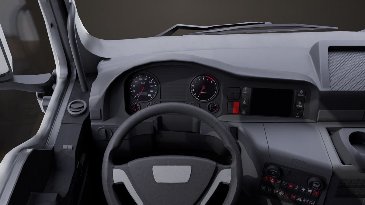 Heavy Truck 04 Chassis Yellow