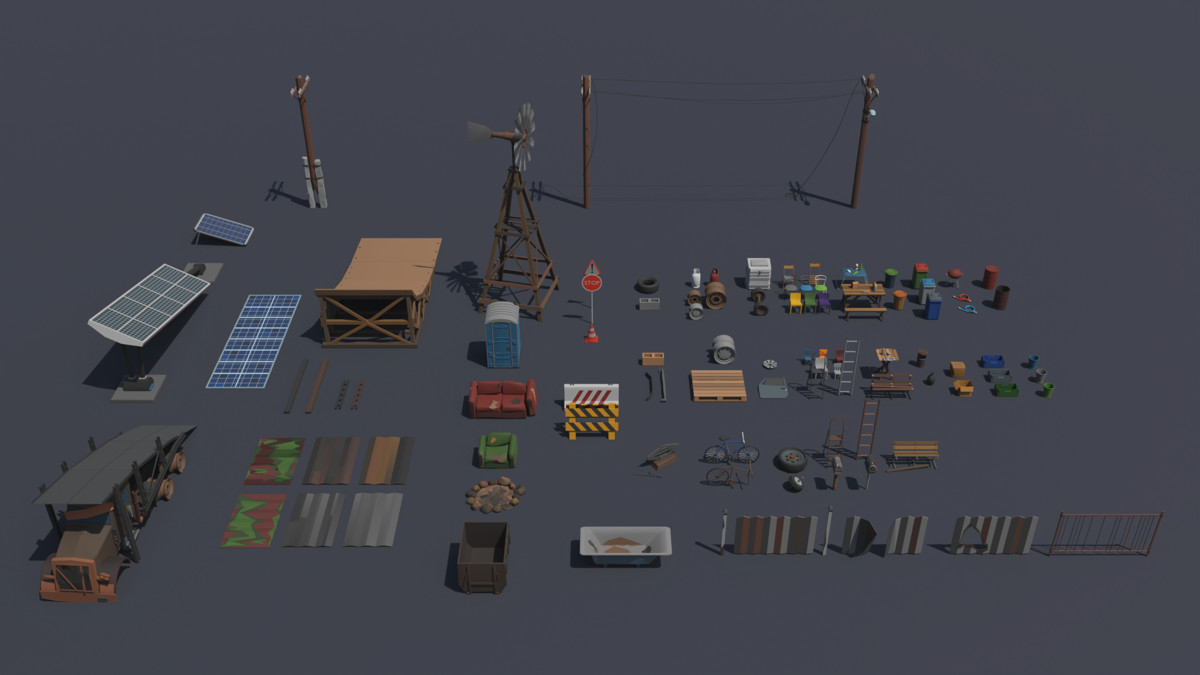 Desert Environment pack - Low Poly 3D