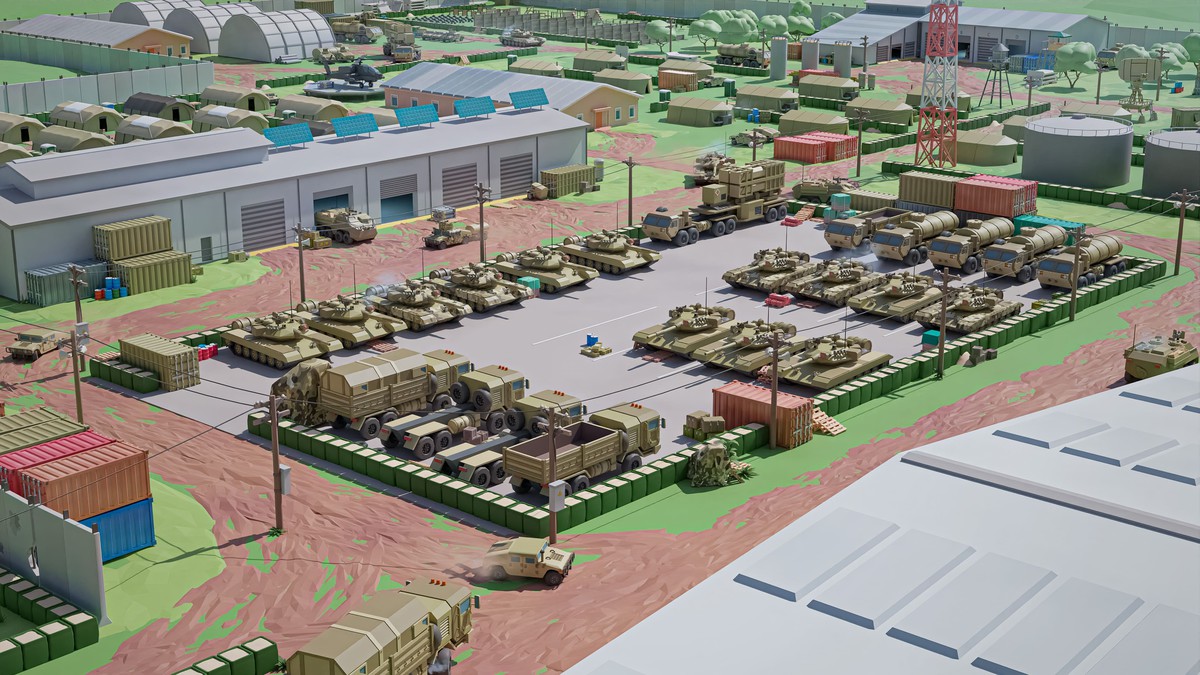 Military 2 - Low Poly 3D Models Pack