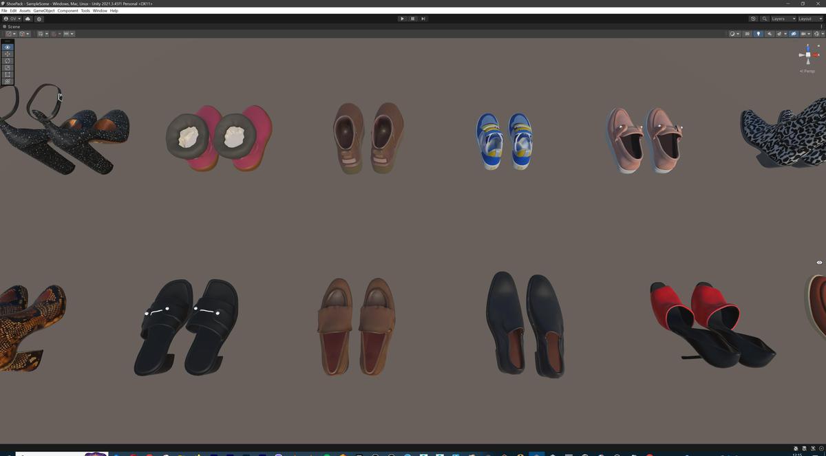 Ultimate Shoe Pack (72 Footwear Low-poly 3D models)