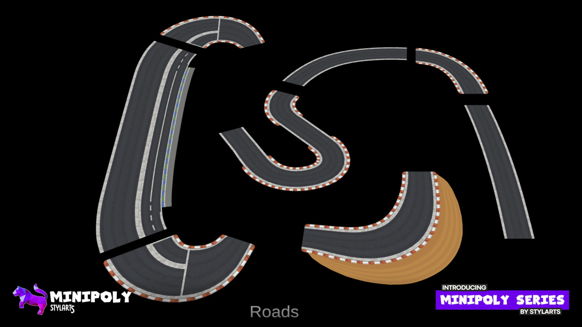 Minipoly Series - Race Track ( Stylized Lowpoly Environment ), image 29