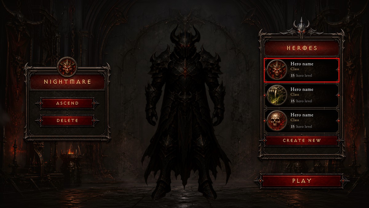 Demonic UI - Fantasy RPG UI Kit