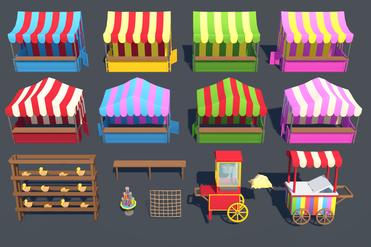 Low Poly Circus & Carnival Pack
