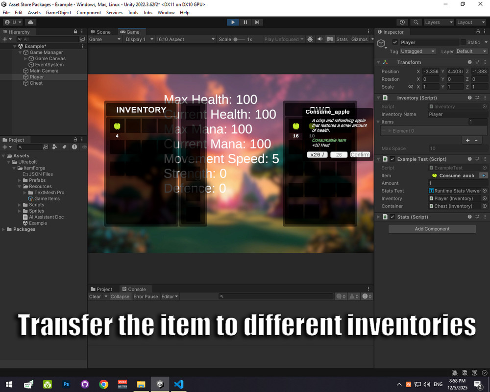 ItemForge - Advanced Inventory System