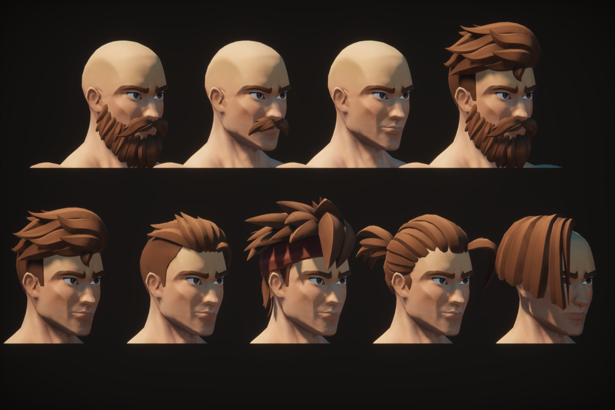 Stylized Medieval Modular Characters