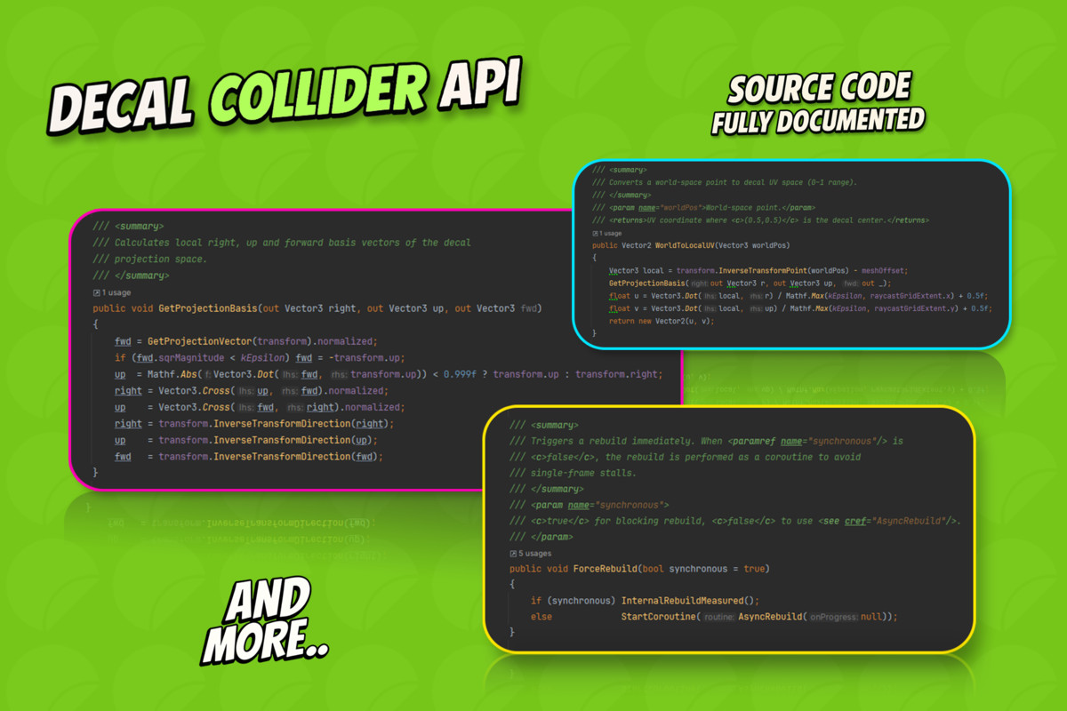DECAL COLLIDER – Ultimate Runtime Mesh & Collision Decals