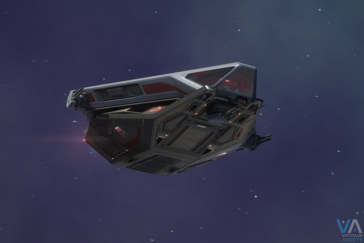 Spaceship with Full Interior: Minerva Corvette