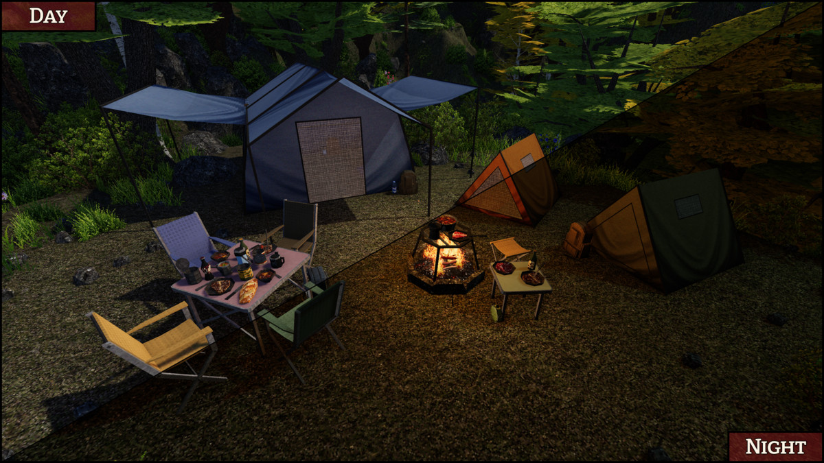 Campsite - Retro Style Modular Environment Pack