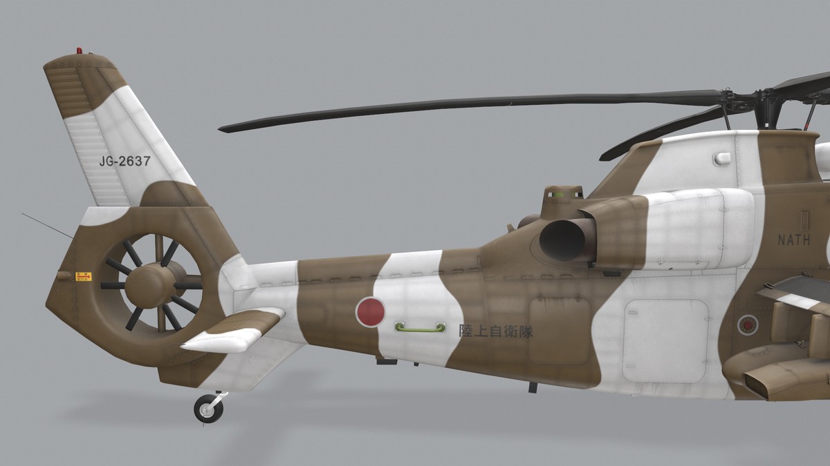 OH-1 Ninja JGSDF Winter Complex Animation (447)