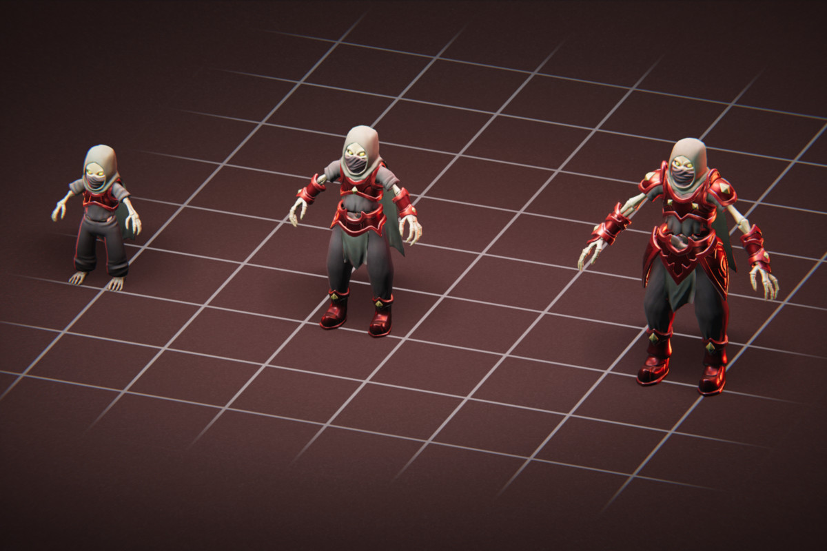 Robe Skeleton - 3 Characters + Animations