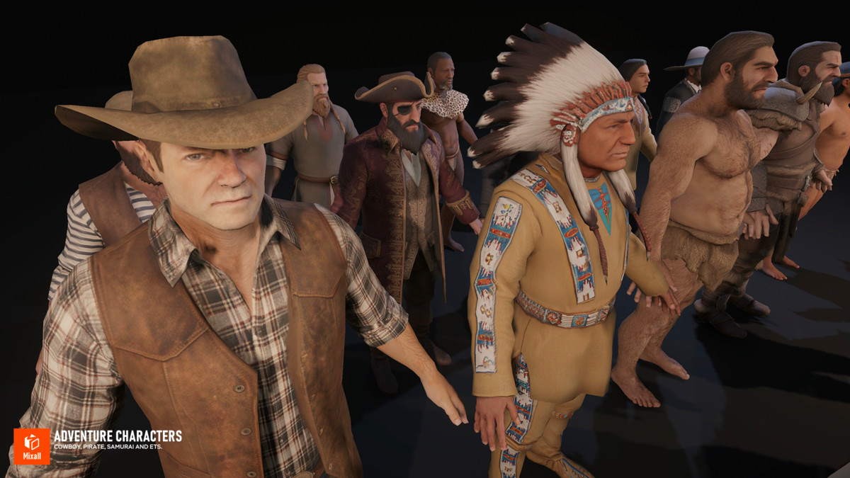 Adventure Characters — Cowboy, Pirate, Samurai and ets.