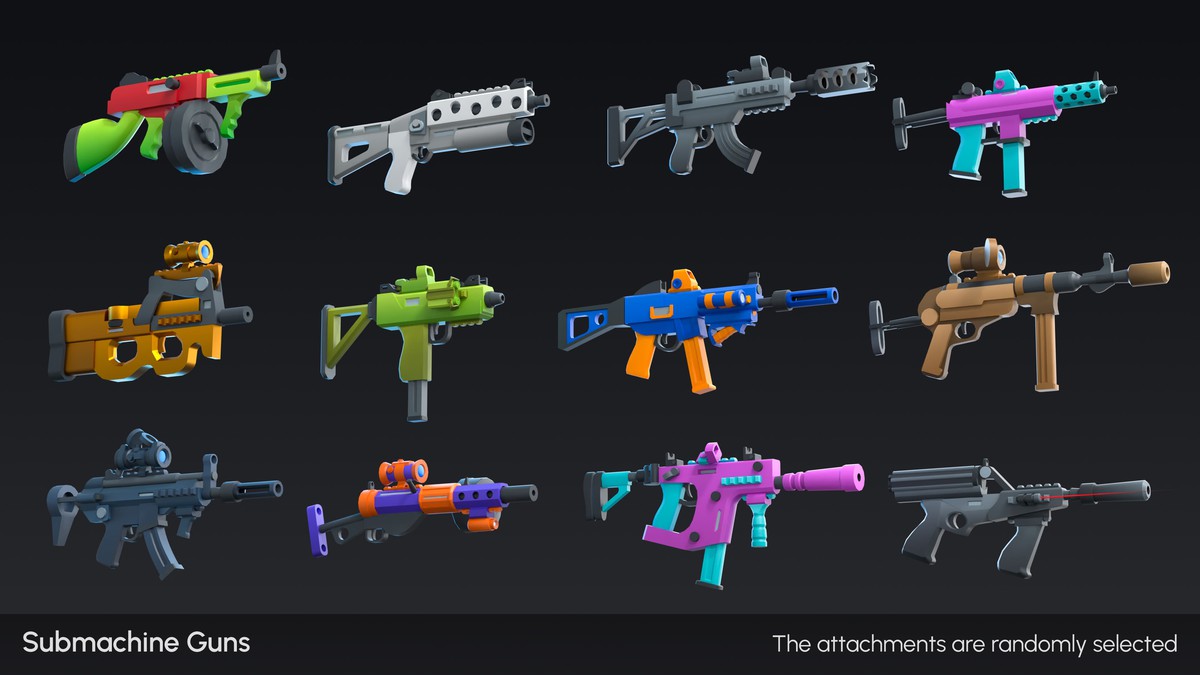 Cartoon Weapons - Low Poly 3D Models Pack
