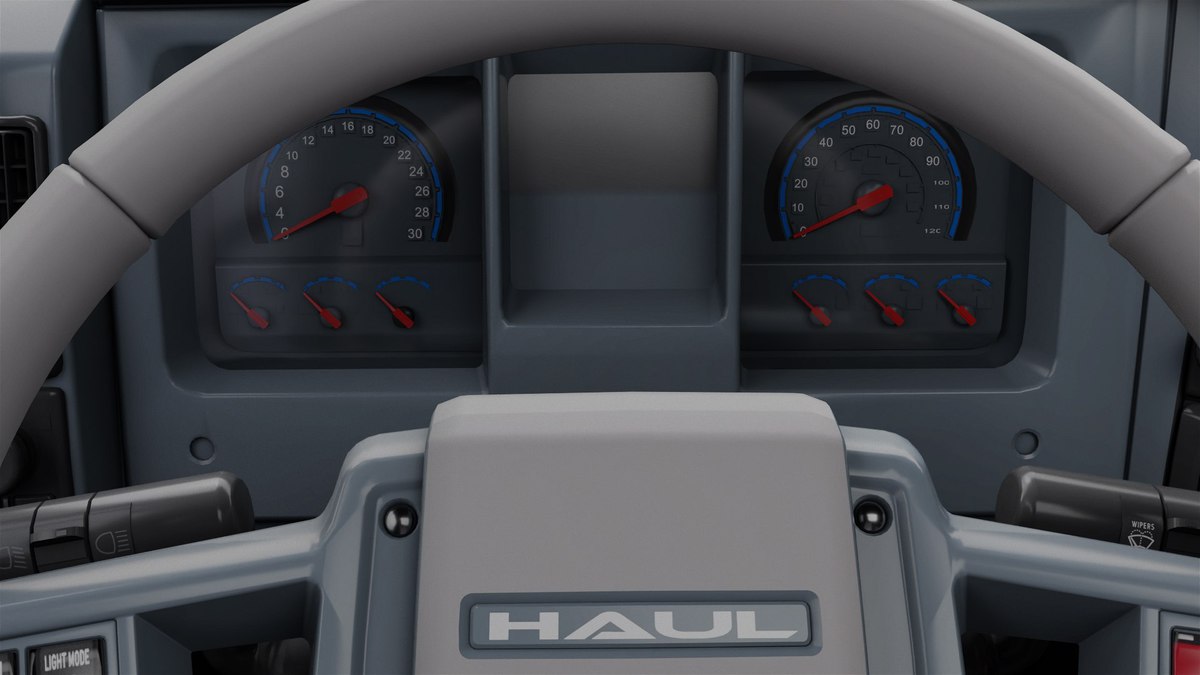Heavy Truck Chassis 05 Grey Interior URP HDRP Textures