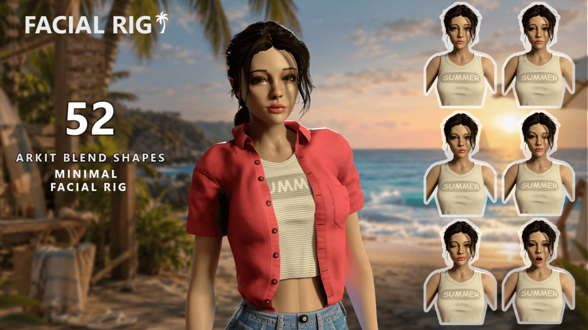 Summer Girl – Casual Game Character