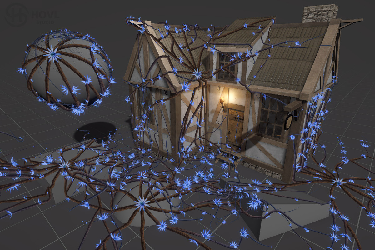 Particles roots & vine system