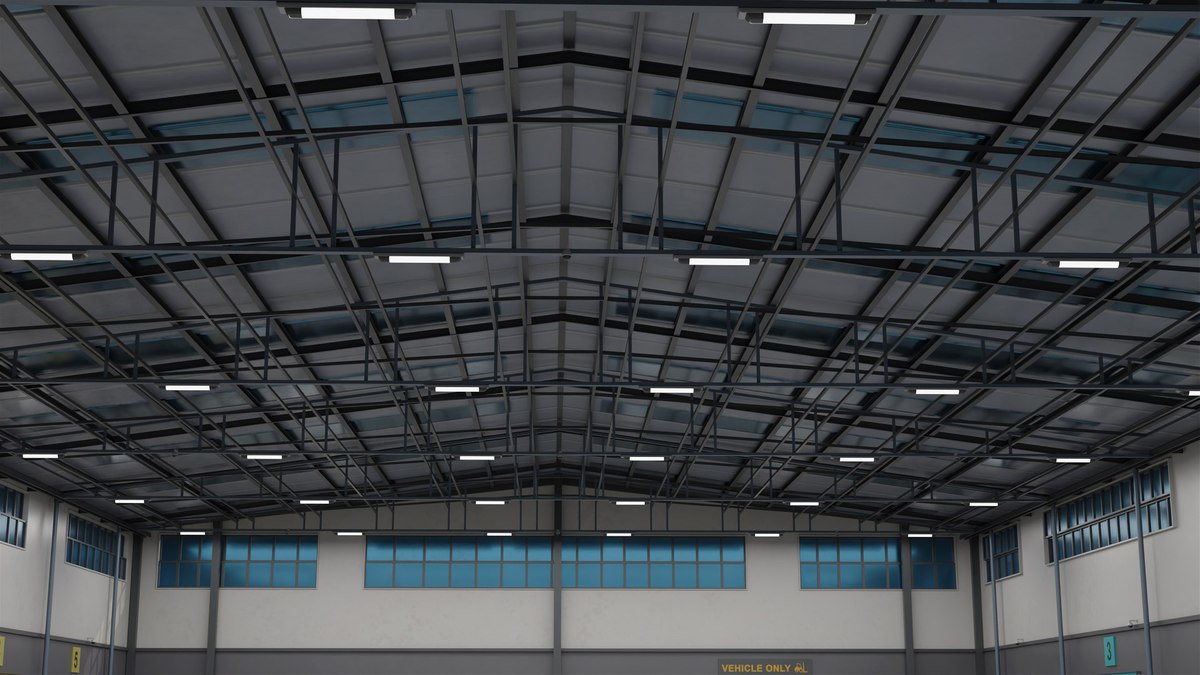 Logistic Cargo Warehouse Interior and Exterior URP HDRP Textures