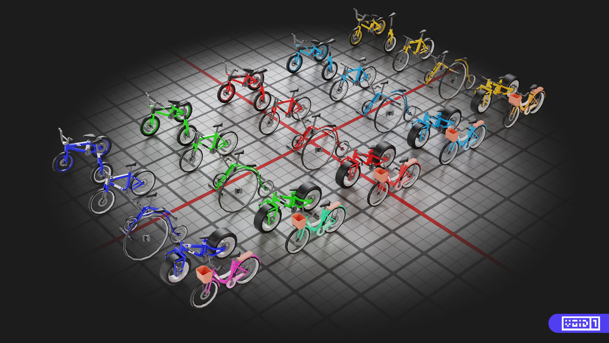 Low Poly Bike Models
