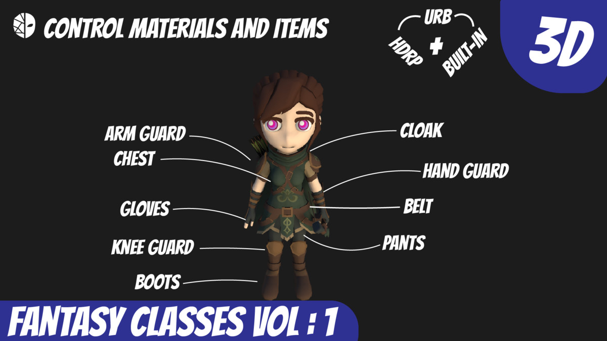 Stylised Fantasy Hero Classes Vol-1