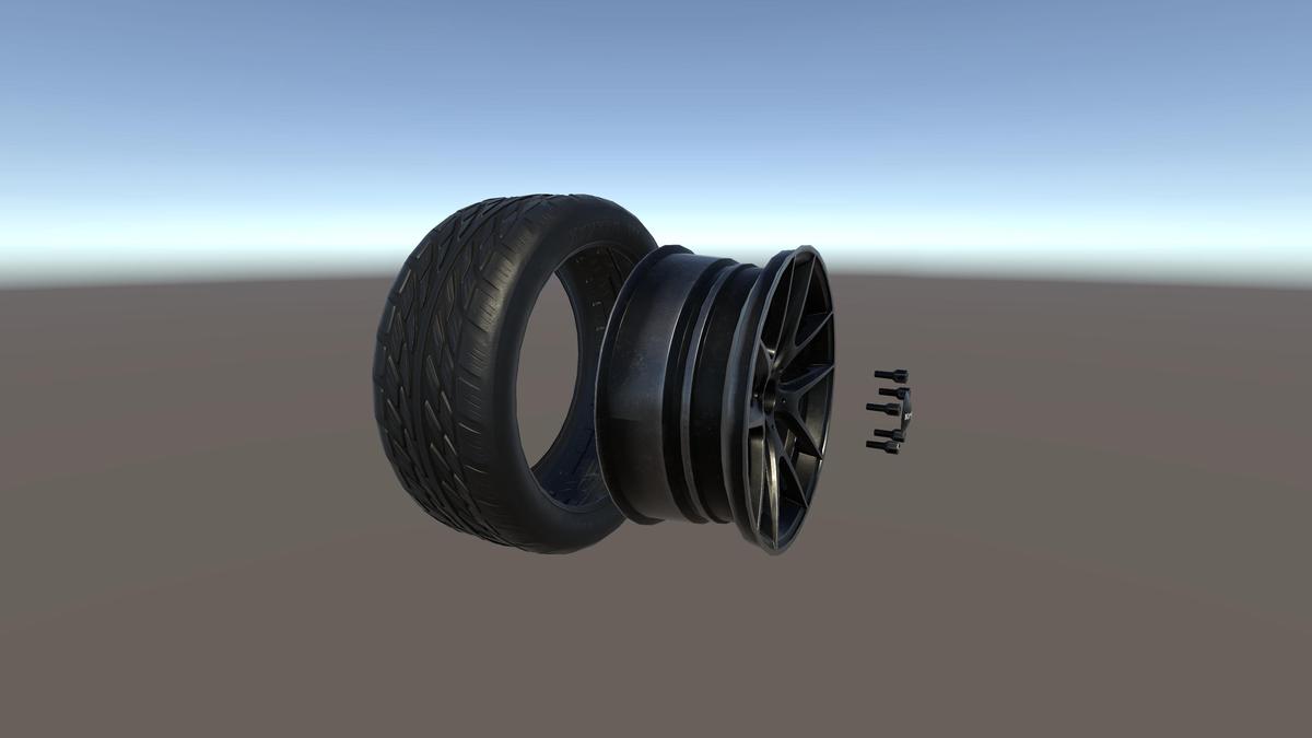 Kryxen Wheel V1 - Gunmetal - Game Ready
