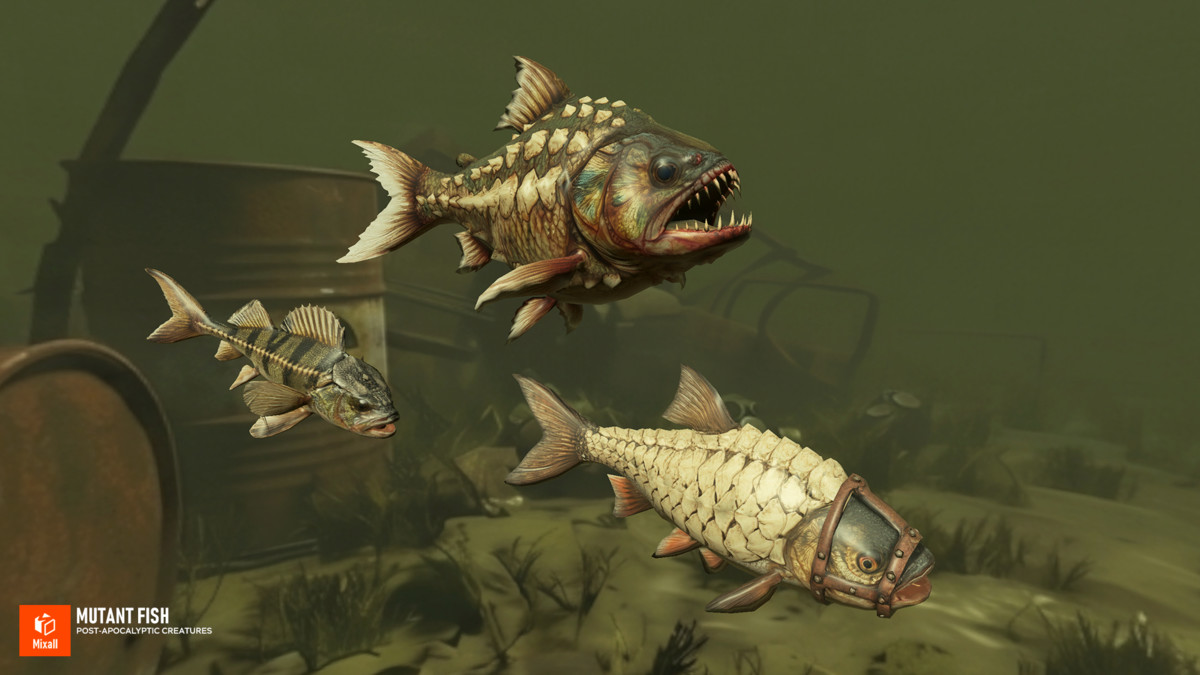 Mutant Fish - Post‑Apocalyptic Creatures