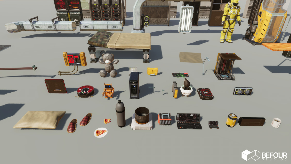 SciFi Engineer's Room Environment