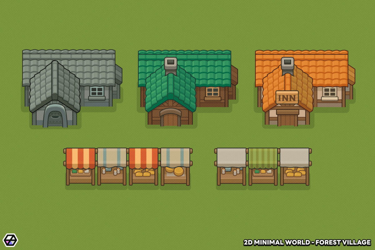 2D Minimal World - Forest Village