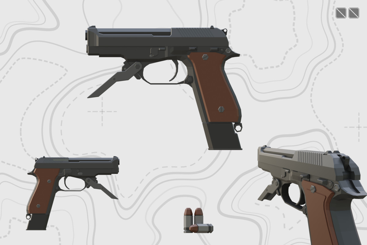 Low Poly Weapon Bundle Pack Fin