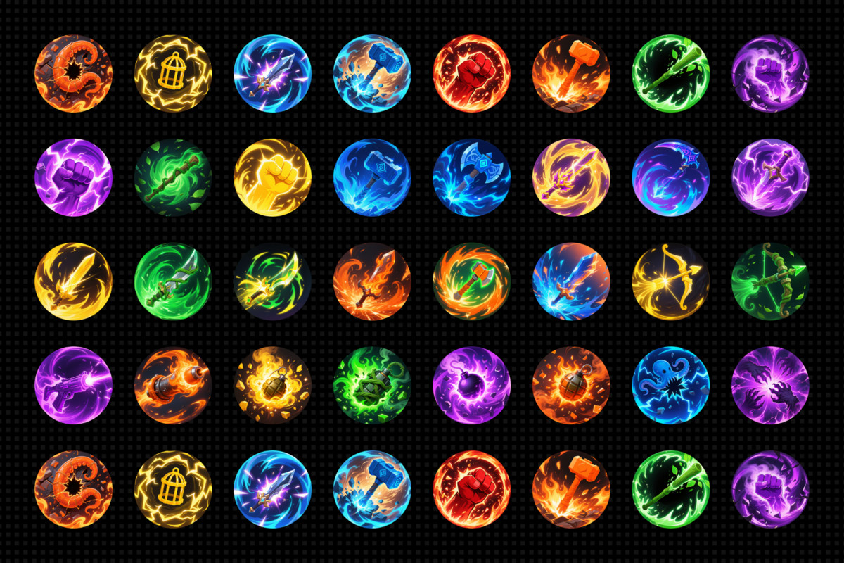 150+ Skill icons