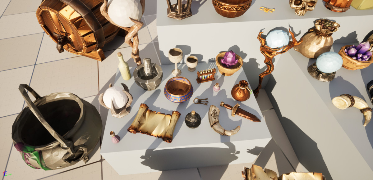 FantasyLowpolyPropsPack