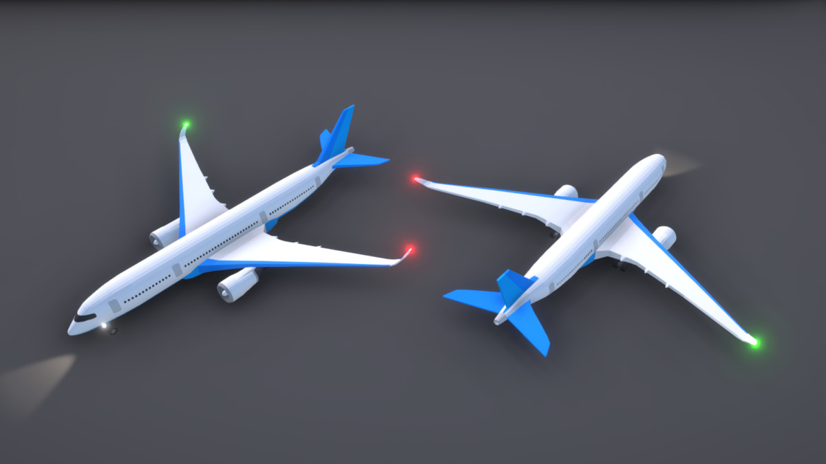 Low Poly Aircraft Trio