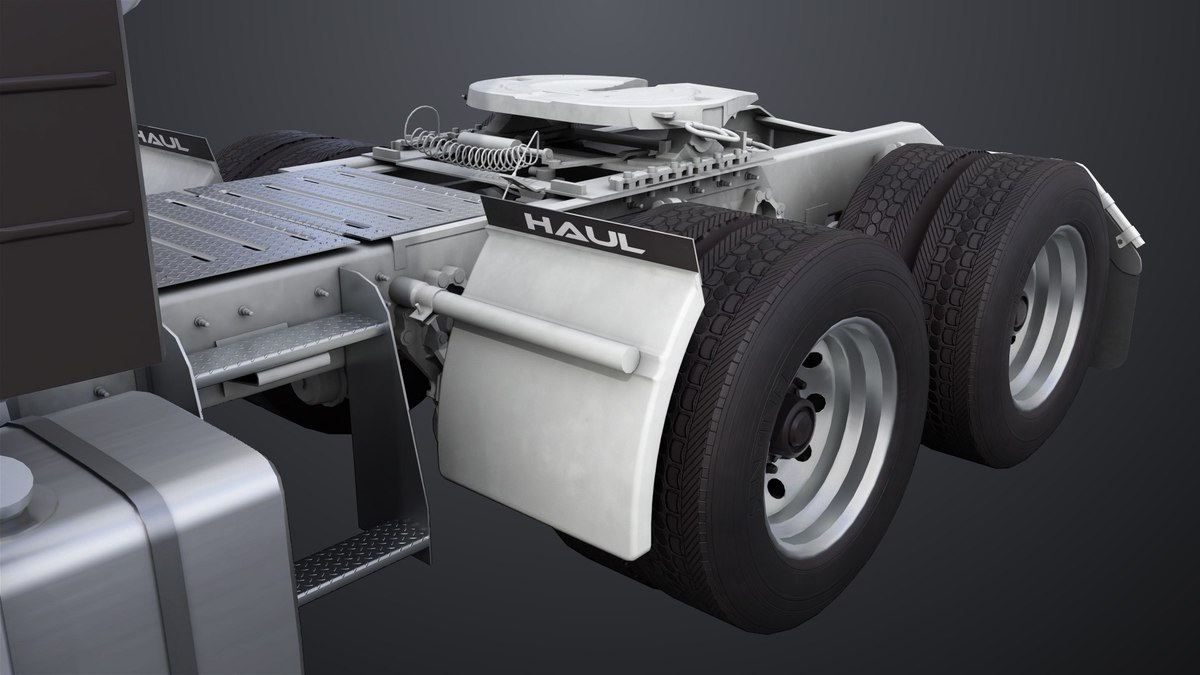 Heavy Truck Chassis 05 Grey Interior URP HDRP Textures