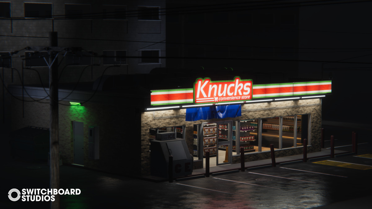 Modular Convenience Store With Products