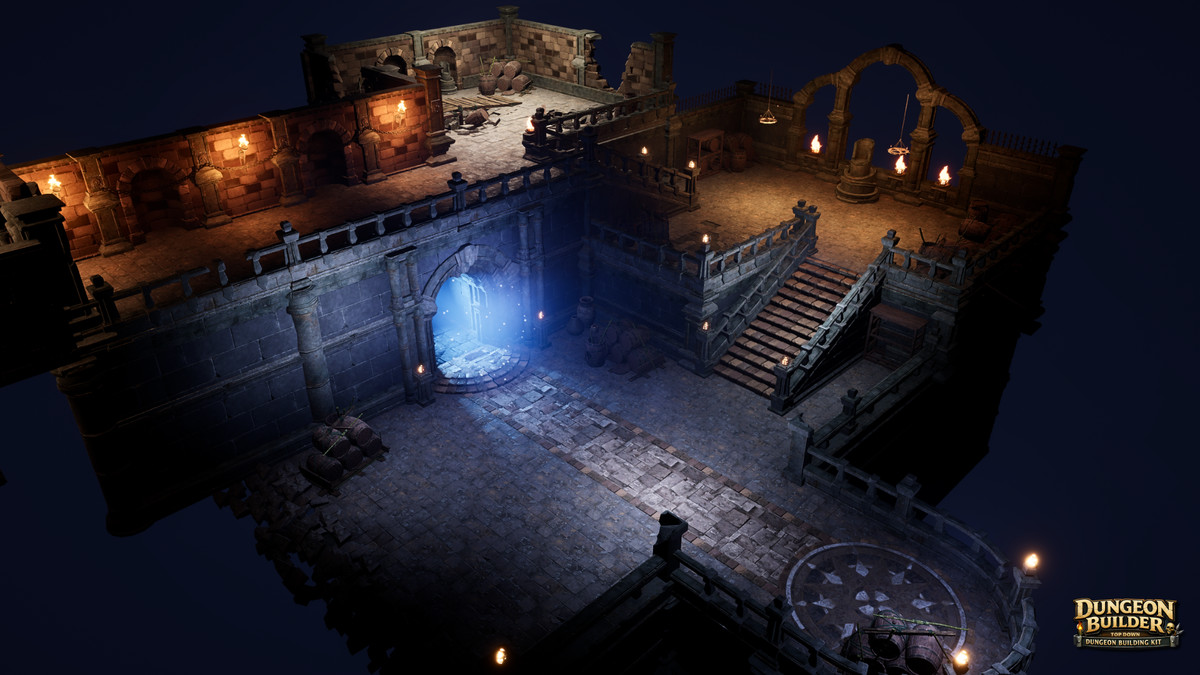 Dungeon Builder: Modular Top Down RPG Environment Kit (Dungeon, Modular Dungeon)