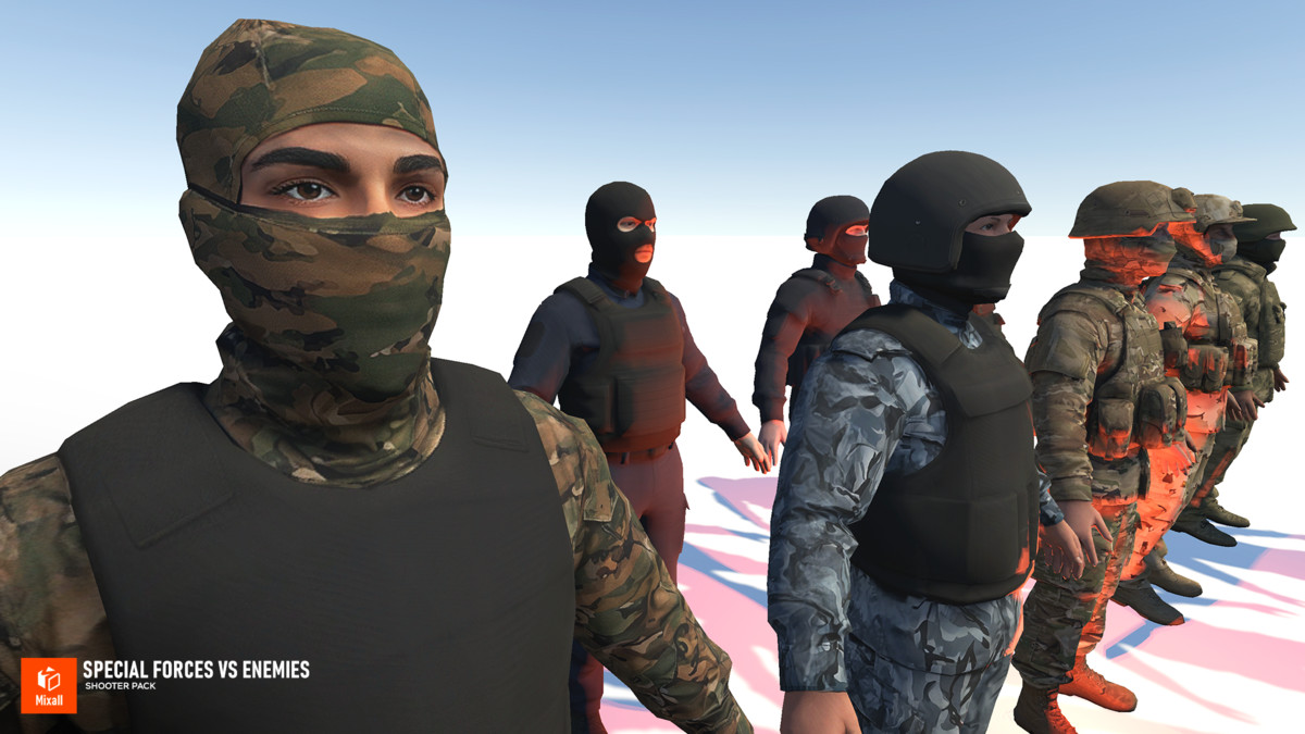 Special Forces vs Enemies – Shooter pack
