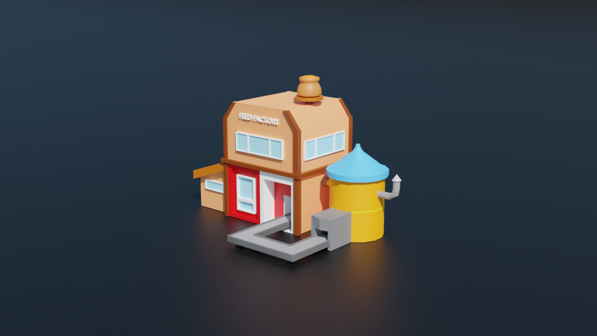 STYLIZED CARTOON BUILDINGS